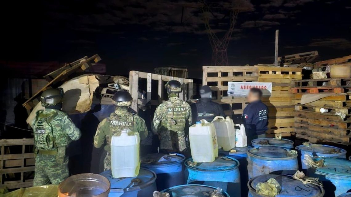 Aseguran hidrocarburo robado y catean seis inmuebles en Tlaxcala