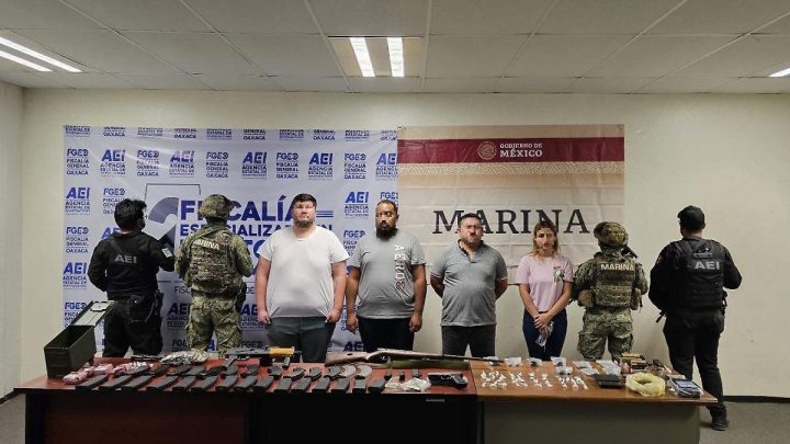 Semar detiene a 19 personas y asegura armas y droga en Oaxaca