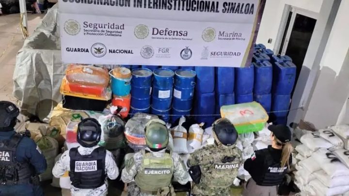 Histórico decomiso de metanfetamina en Sinaloa