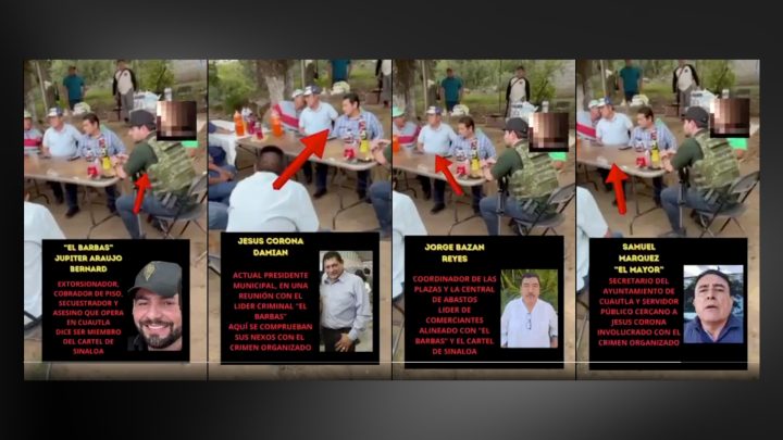Alcaldes de Morelos, captados en reunión con líder criminal