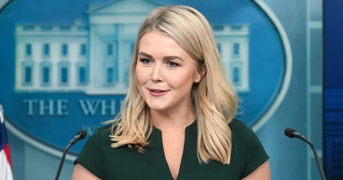 Karoline Leavitt, la portavoz del presidente Trump, salió a hablar de las deportaciones en conferencia de prensa