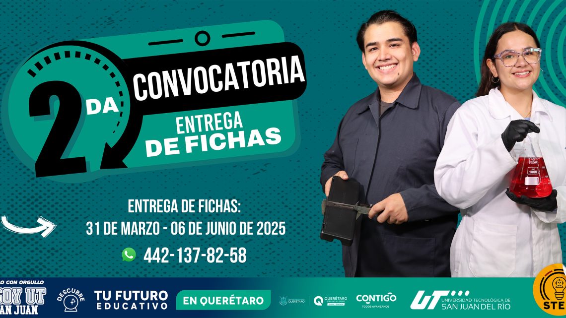 Abre UT San Juan segunda convocatoria para nuevo ingreso