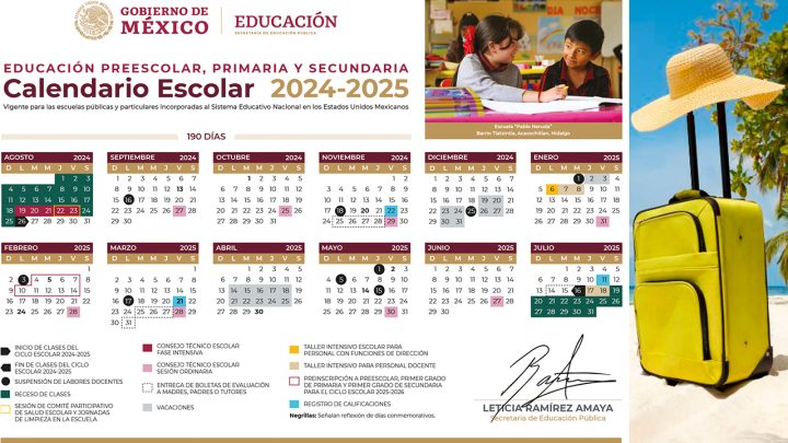 El calendario será válido tanto para escuelas públicas como privadas a nivel nacional