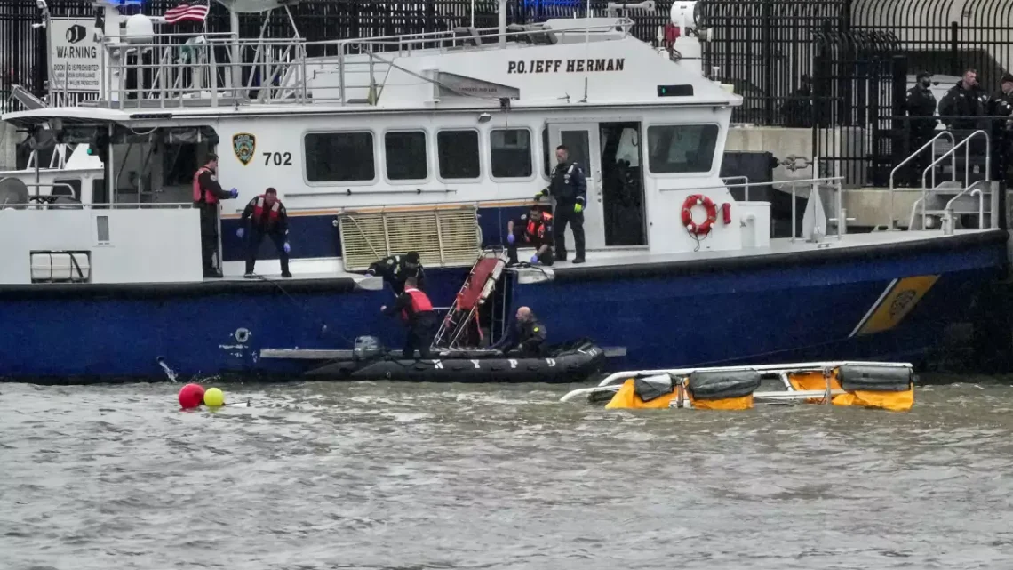 Caída de helicóptero en el río Hudson en NY deja al menos 6 muertos