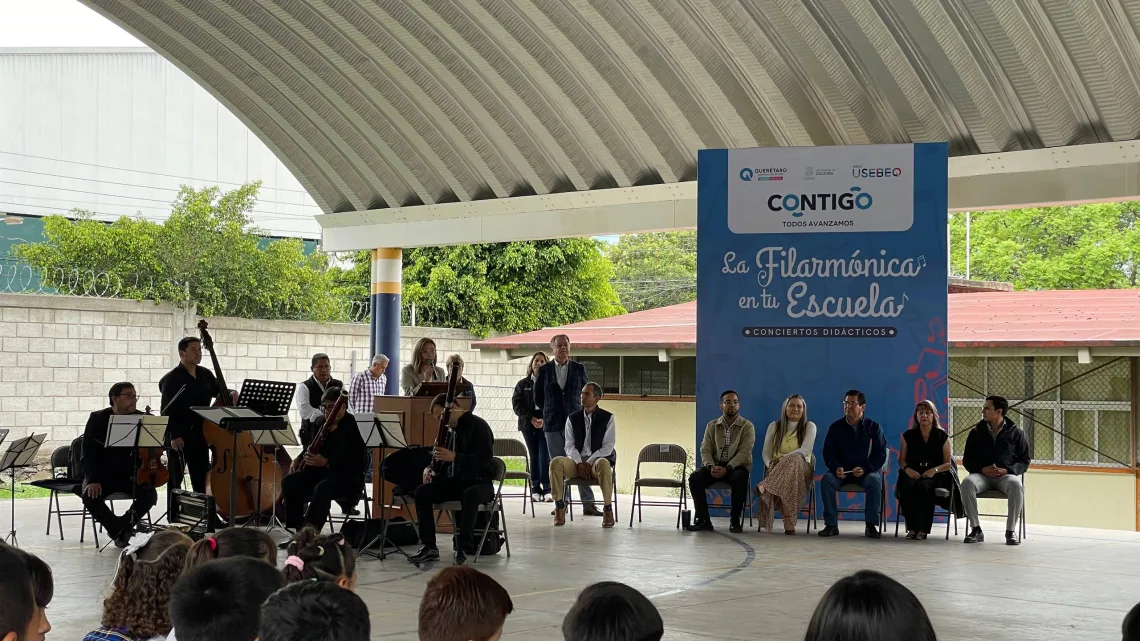 Lleva la OFEQ su música a las escuelas de Querétaro