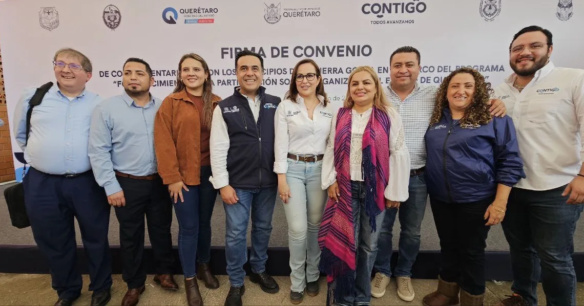 Firman convenios para impulsar la participación social en la Sierra Gorda