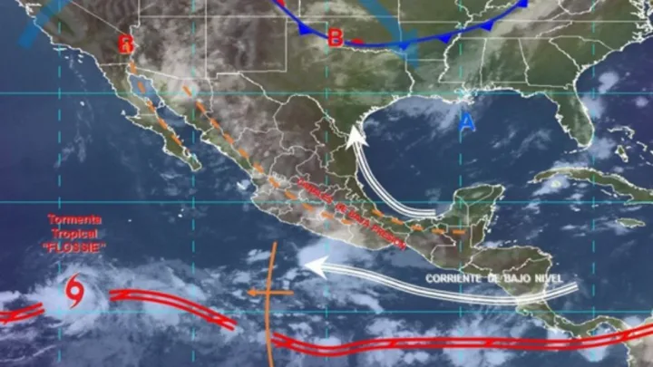 La evolución del posible ciclón “Flossie” favorecerá a que las lluvias del temporal sigan presentándose en gran parte de México