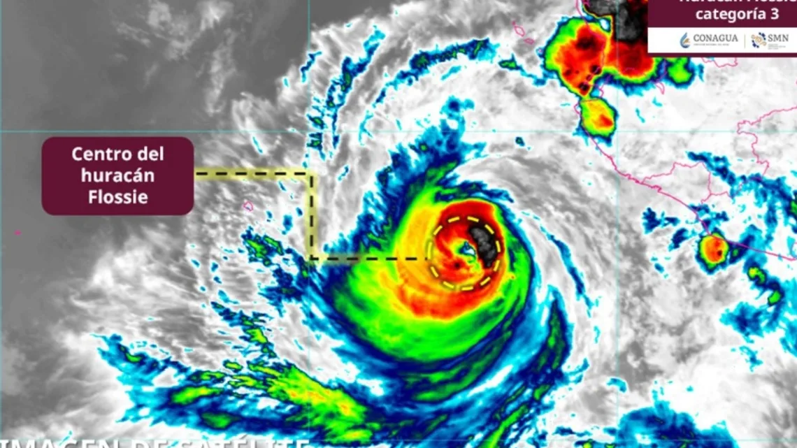 El día de antier martes 1 de julio, el huracán “Flossie” se intensifico, escalando a categoría 3