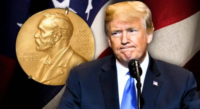 En la imagen publicada, se observa al presidente estadounidense junto al premio, seguido de los nombres de los líderes mundiales que apoyan la idea de su nominación