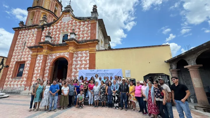 Anuncia López Birlain obras de mantenimiento para el Templo de la Purísima Concepción, en Arroyo Seco