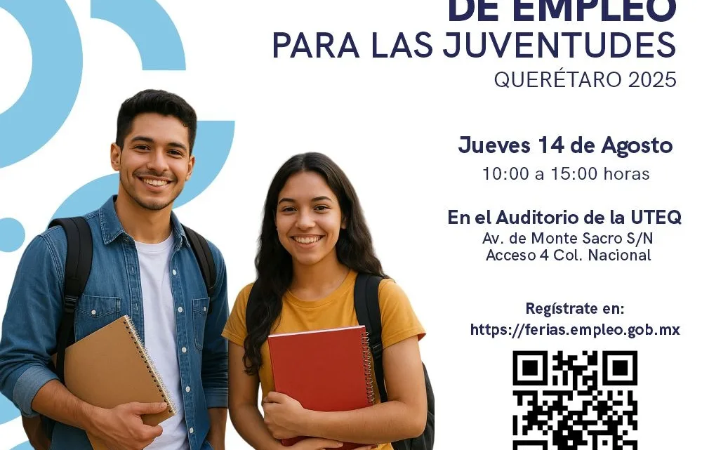 Invita ST a la Feria Nacional de Empleo para las Juventudes en Querétaro