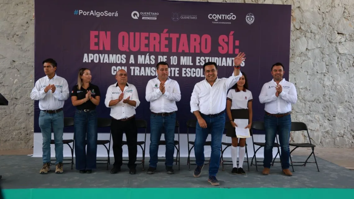 Garantiza SEDESOQ transporte seguro para estudiantes de Jalpan