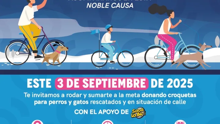 Se unen SEDEQ y Saca La en Rodada con Causa a favor de los animales