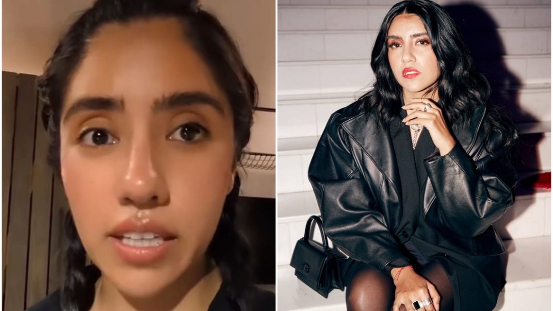 A través de sus historias de Instagram, la influencer narró la terrorífica experiencia