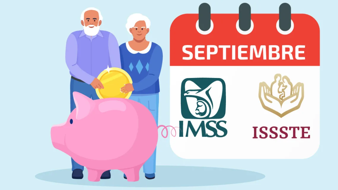 El IMSS realiza los pagos de las pensiones el primer día de cada mes, y esto es lo que sucederá en el noveno mes del año