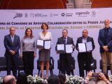 Firman convenio de colaboración SECULT, Poder Judicial del estado y CROMEQ