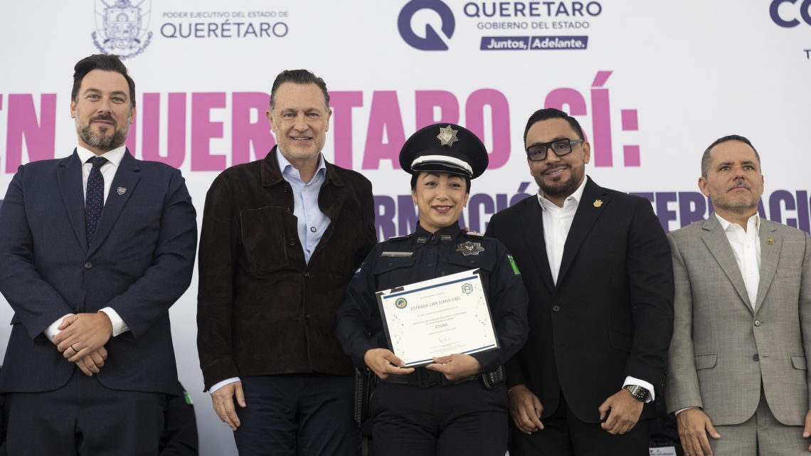En Querétaro sí: 170 policías estatales se preparan con formación internacional de alto nivel
