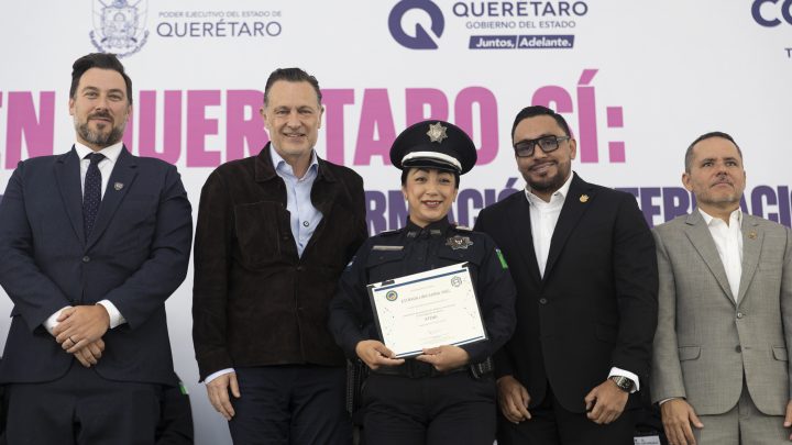 En Querétaro sí: 170 policías estatales se preparan con formación internacional de alto nivel