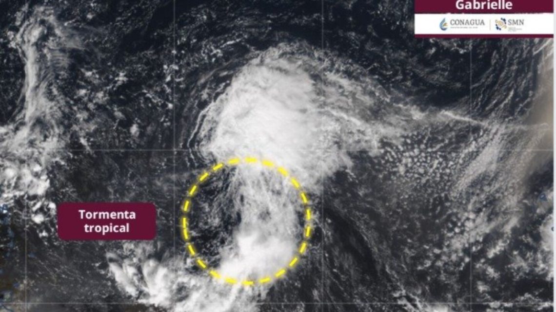 La tormenta tropical “Gabrielle” es el séptmo ciclón de la temporada en el océano Atlántico