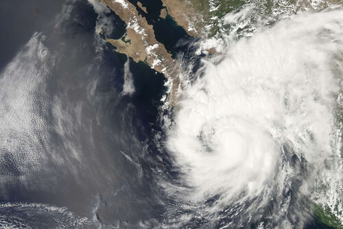 Este miércoles, los desprendimientos nubosos del huracán “Priscilla” originarán lluvias muy fuertes 