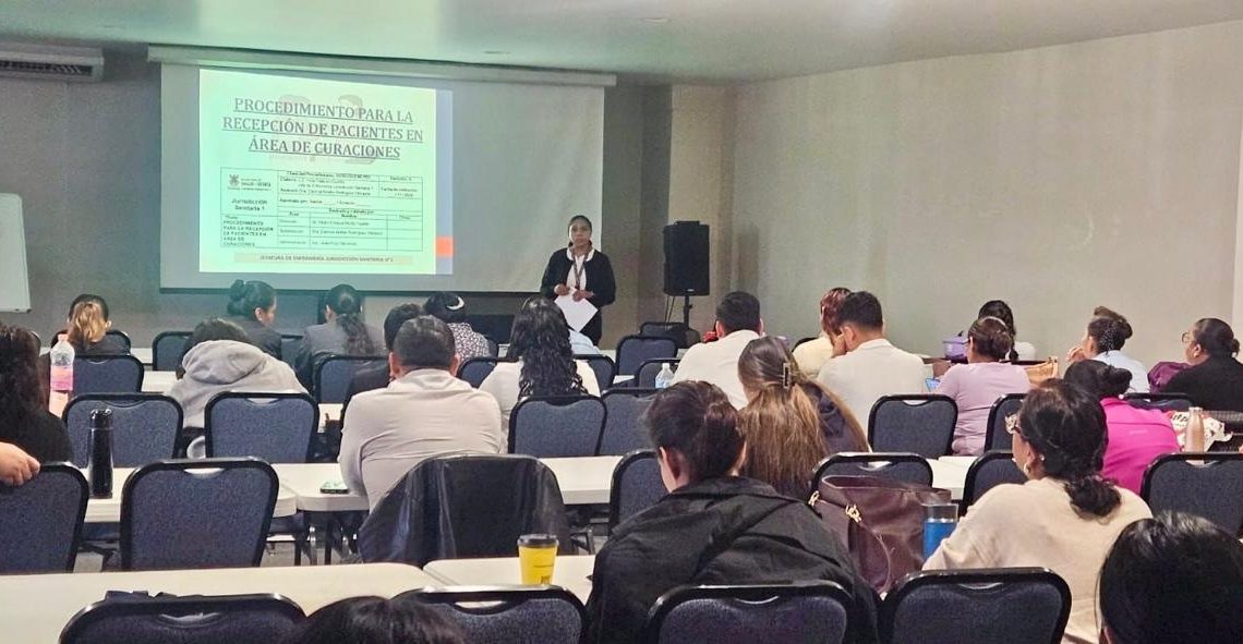 Reciben capacitación profesionales de Enfermería de la Jurisdicción No. 1
