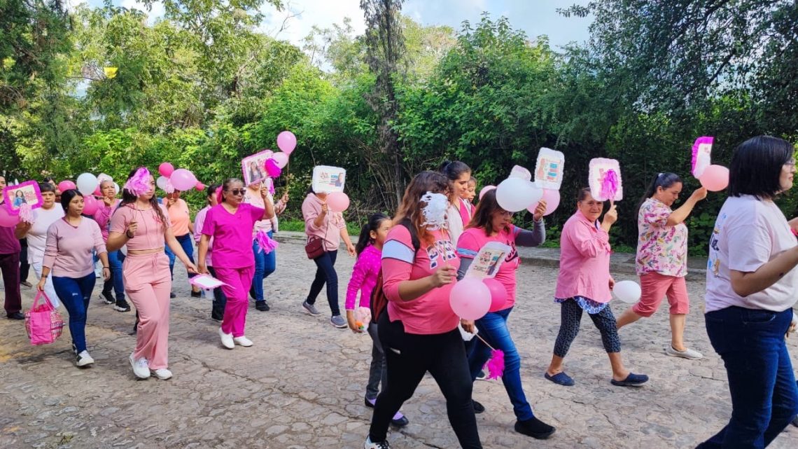 Realiza SESA Caminata Rosa en Landa de Matamoros