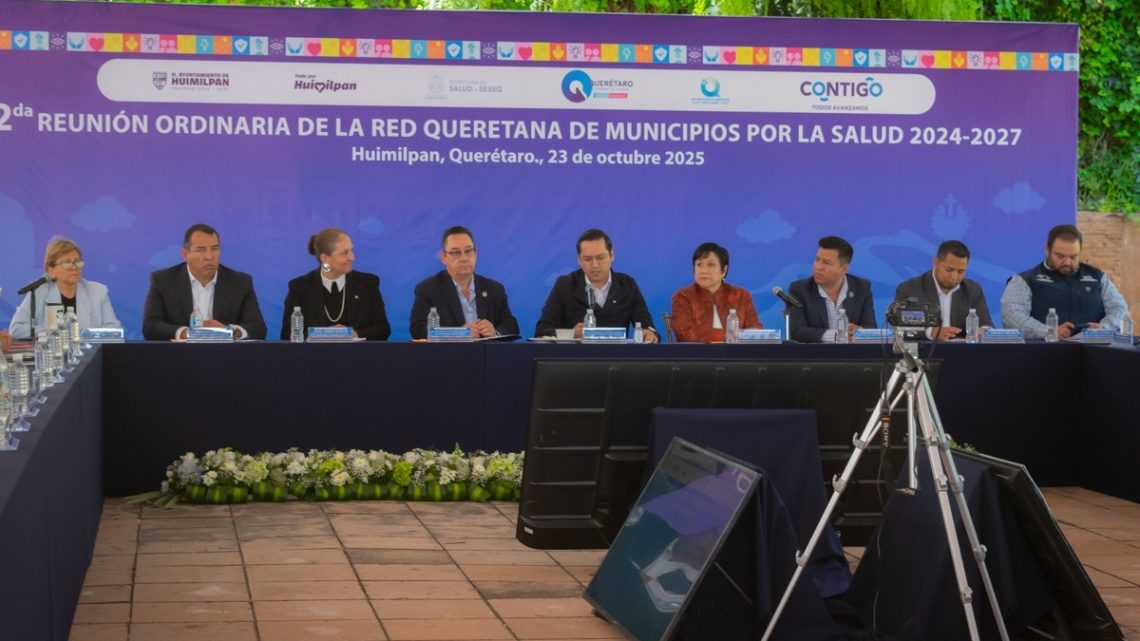 Se realiza la segunda Sesión de la Red Queretana de Municipios por la Salud