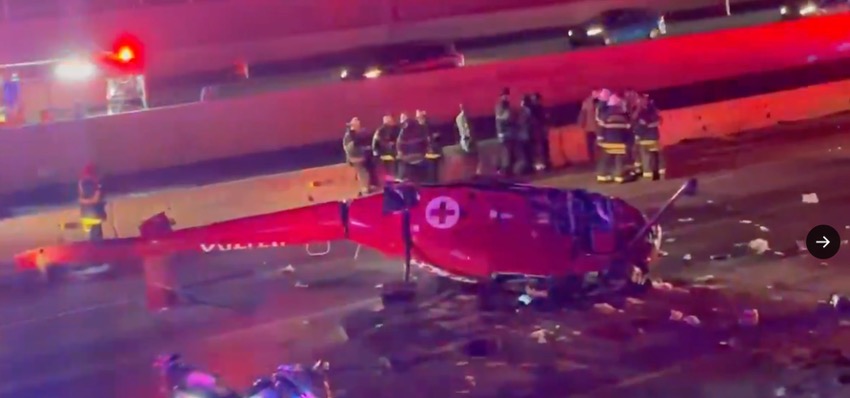 El desplomé del helicóptero en Sacramento sucedió cuando la aeronave médica realizaba una operación en medio de una intensa jornada de tráfico