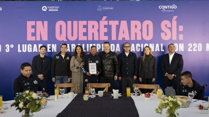 Reconocen autoridades estatales a deportistas por obtener el 3er lugar en Paralimpiada Nacional