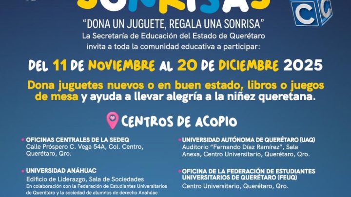 Lanza SEDEQ la colecta Contigo Regalamos Sonrisas