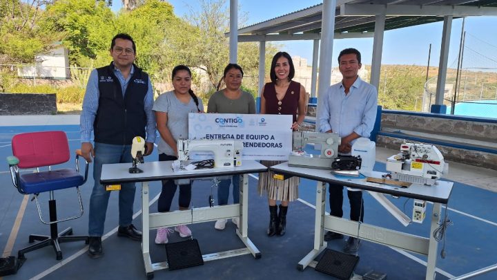 ST entrega equipamiento a iniciativas productivas de los municipios de Colón, Pedro Escobedo y Tolimán.