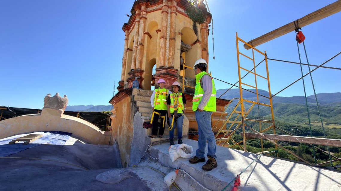 Avanzan labores de restauración en la Misión de San Miguel Concá en la Sierra Gorda