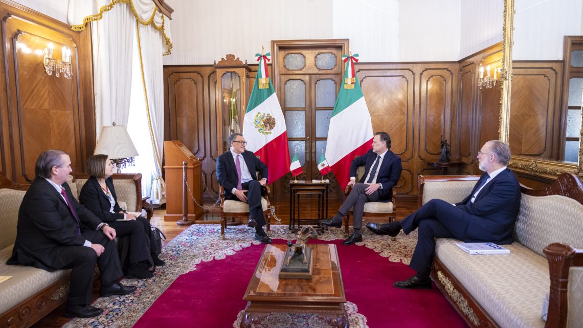 Se reúne Gobernador con el Embajador de Italia en México