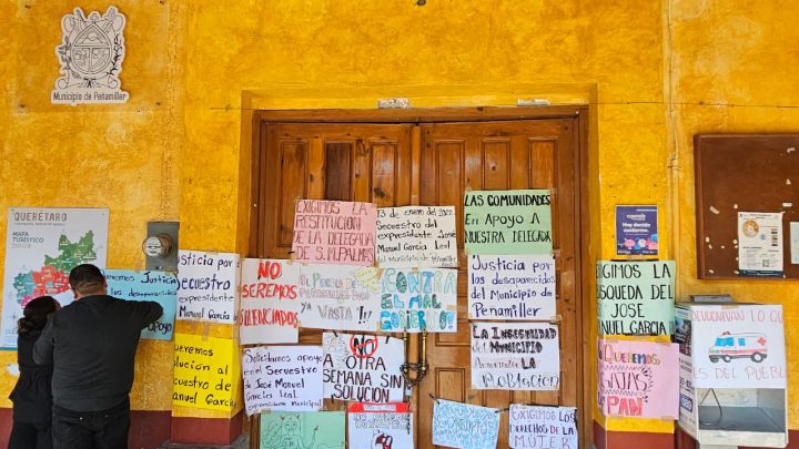 Diputado Eric Silva acompaña a ciudadanía de Peñamiller en manifestación pacífica y cierre de presidencia municipal