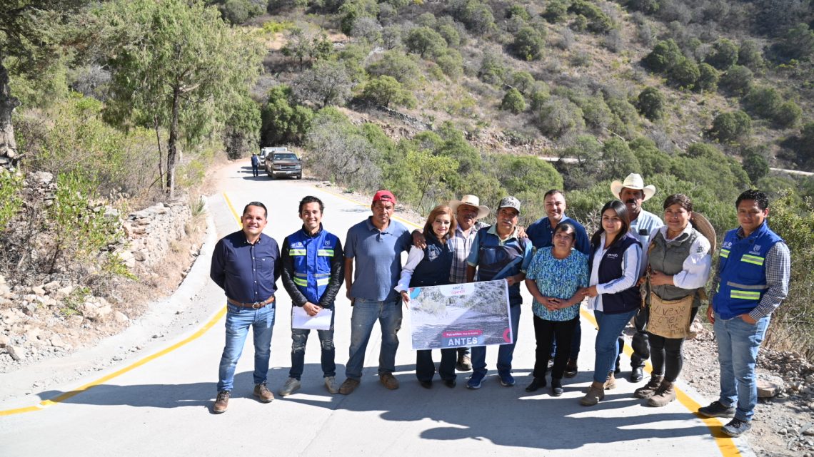 Verifica titular de CEI reconstrucción de caminos en Pinal de Amoles