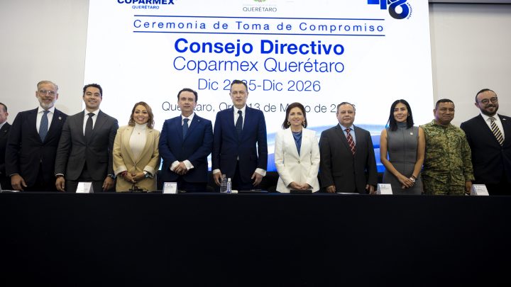El gobernador, Mauricio Kuri González, atestiguó la toma de Compromiso de las y los integrantes del Consejo Directivo de la Confederación Patronal de la República Mexicana (COPARMEX)
